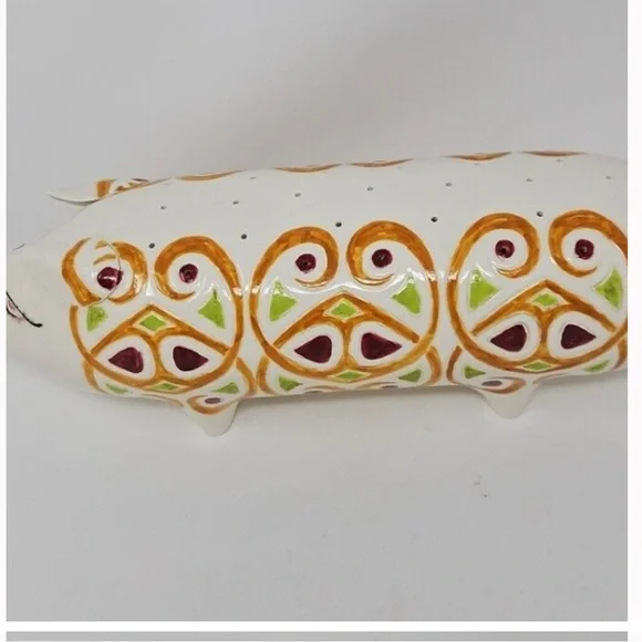 Italian Pig Toothpick Holder anthropomorphic Pig Server Holder Piggy Appetizers - Picture 2 of 5